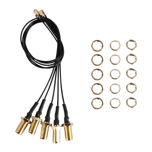 Fasizi 5 Stück 20 cm U.FL Mini PCI auf umgekehrte Polarität SMA Pigtail Antenne WiFi Kabel IPEX auf SMA Buchse Pigtail Kabel WiFi Adapter FPV Antenne Transmitter - Außenspirale Innenloch Fasizi 5 Stück 20 cm U.FL Mini PCI auf umgekehrte Polarität SMA Pigtail Antenne WiFi Kabel IPEX auf SMA Buchse Pigtail Kabel WiFi Adapter FPV Antenne Transmitter - Außenspirale Innenloch von Fasizi