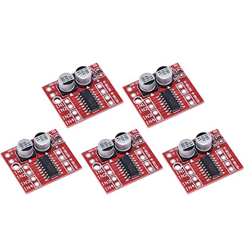 Fasizi 5 x Dual Channel L298N PWM Speed DC Motor Driver Board Dual H-Bridge Schrittmotor-Modul von Fasizi