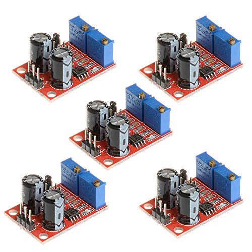 Fasizi 5 x NE555 Impulsfrequenz-Einschaltzyklus, einstellbares Modul, quadratischer Signalgenerator von Fasizi