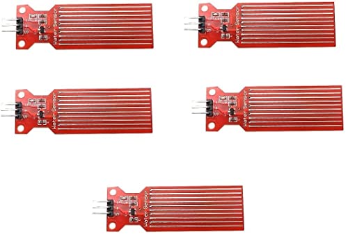 Fasizi 5 x Wasserstandssensor, Flüssigkeits- und Wassertropfen-Tiefenerkennungssensor für Arduino von Fasizi