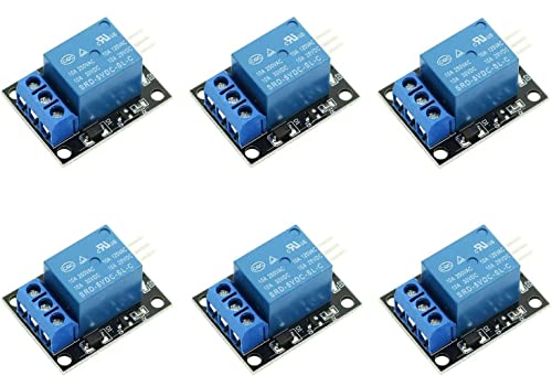Fasizi 6 Stück KY-019 5 V Einkanal-Relaismodul-Platine Schild für PIC AVR DSP ARM für Arduino-Relais Fasizi 6 Stück KY-019 5 V Einkanal-Relaismodul-Platine Schild für PIC AVR DSP ARM für Arduino-Relais von Fasizi