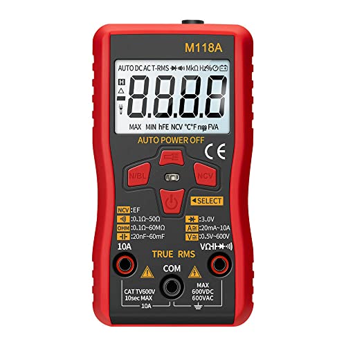 Fasizi Digitaler Mini-Multimeter Tester Auto Multimeter True Rms Transistor Meter mit NCV Daten Hold 6000 Counts Taschenlampe Fasizi Digitaler Mini-Multimeter Tester Auto Multimeter True Rms Transistor Meter mit NCV Daten Hold 6000 Counts Taschenlampe von Fasizi