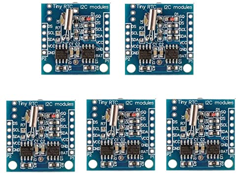 Fasizi Tiny RTC I2C DS1307 AT24C32 Echtzeituhr-Modul für Arduino AVR PIC 51 ARM, 5 Stück Fasizi Tiny RTC I2C DS1307 AT24C32 Echtzeituhr-Modul für Arduino AVR PIC 51 ARM, 5 Stück von Fasizi