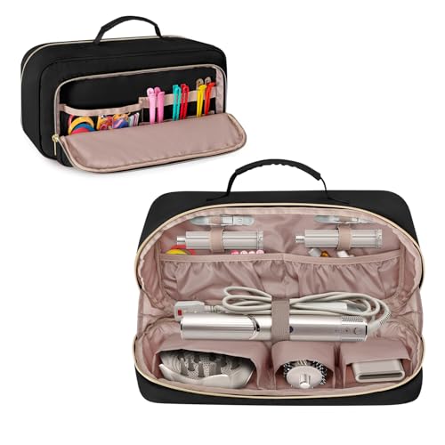 Fasrom Tasche kompatibel mit Dyson Airwrap Haartrockner, Haartrocknerhalter, Organizer Reisetasche für Haar-Tools kompatibel mit Shark Flexstyle und Haarglätter, Schwarz Fasrom Tasche kompatibel mit Dyson Airwrap Haartrockner, Haartrocknerhalter, Organizer Reisetasche für Haar-Tools kompatibel mit Shark Flexstyle und Haarglätter, Schwarz von Fasrom