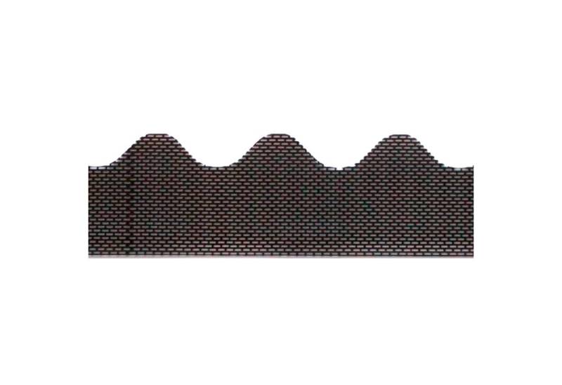 Fassadenprofile Profil (Traufenbelüftungsprofil wellenförmig, 105 cm, PVC 1 Stück Schwarz, 1-St), für Wellplattenprofil 6 geeignet, optimale Fassaden- & Dachbelüftung von Fassadenprofile