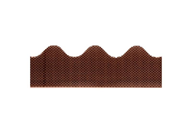 Fassadenprofile Profil (Traufenbelüftungsprofil wellenförmig, 105 cm, PVC 50 Stück Braun, 50-St), für Wellplattenprofil 6 geeignet, optimale Fassaden- & Dachbelüftung von Fassadenprofile