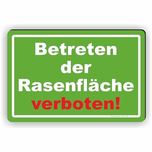 Betreten der Rasenfläsche verboten! - SCHILD/D-036 (45x30cm Schild) von Fassbender-Druck SCHILDER