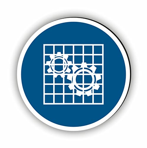 Gebotszeichen nach DIN EN ISO 7010 - Unser Absperrung prüfen Gebotsschild ist als Sicherheitszeichen in jedem Betrieb unerlässlich (M027) von Fassbender-Druck Warnzeichen