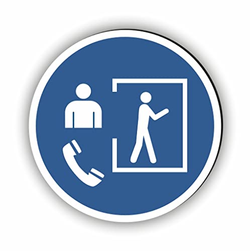 Gebotszeichen nach DIN EN ISO 7010 - Zutritt nur mit außenstehender Aufsichtsperson Gebotsschild ist als Sicherheitszeichen in jedem Betrieb unerlässlich (M058) von Fassbender-Druck Warnzeichen