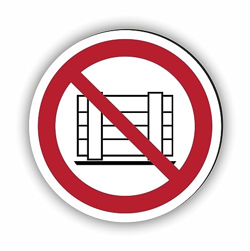 Verbotszeichen/Verbotsschild Abstellen oder Lagern verboten (P023) - zum markieren von Verbotszonen nach DIN EN ISO 7010 von Fassbender-Druck Warnzeichen