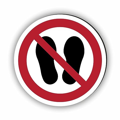 Verbotszeichen/Verbotsschild Betreten der Fläche verboten (P024) - zum markieren von Verbotszonen nach DIN EN ISO 7010 von Fassbender-Druck Warnzeichen