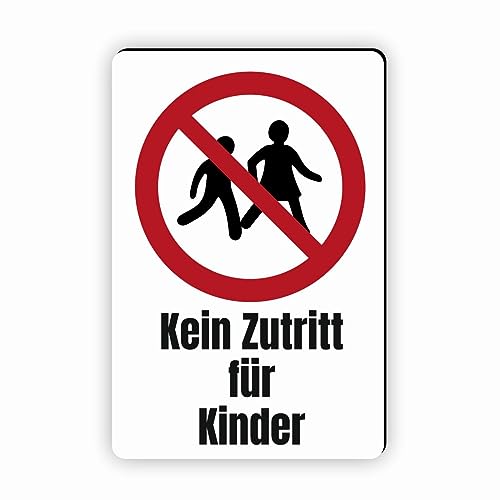 Verbotszeichen/Verbotsschild Kein Zutritt für Kinder (P036) - zum markieren von Verbotszonen nach DIN EN ISO 7010 von Fassbender-Druck Warnzeichen