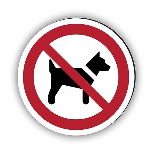 Verbotszeichen/Verbotsschild Mitführen von Hunden verboten (P021) - zum markieren von Verbotszonen nach DIN EN ISO 7010 von Fassbender-Druck Warnzeichen