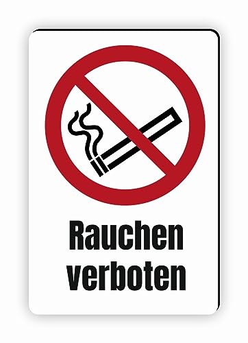 Verbotszeichen/Verbotsschild Rauchen verboten (P002) - zum markieren von Verbotszonen nach DIN EN ISO 7010 von Fassbender-Druck Warnzeichen
