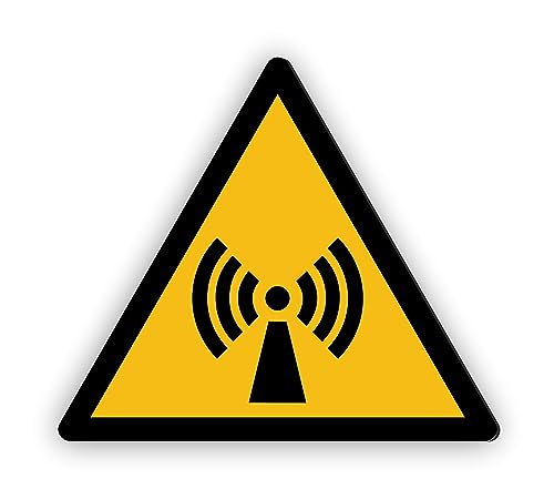 Warnzeichen (W005) Warnung vor nicht ionisierender Strahlung - Dreieckiges Warnschild - Signalgelb (RAL 1003) nach DIN EN ISO 7010 von Fassbender-Druck Warnzeichen