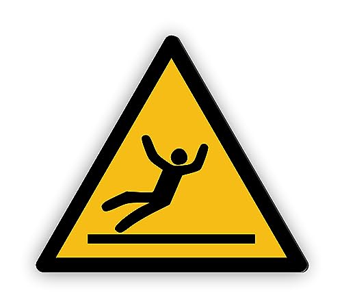 Warnzeichen (W011) Warnung vor Rutschgefahr - Dreieckiges Warnschild - Signalgelb (RAL 1003) nach DIN EN ISO 7010 von Fassbender-Druck Warnzeichen
