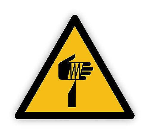 Warnzeichen (W022) Warnung vor spitzem Gegenstand - Dreieckiges Warnschild - Signalgelb (RAL 1003) nach DIN EN ISO 7010 von Fassbender-Druck Warnzeichen