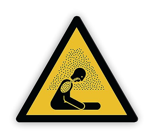 Warnzeichen (W041) Warnung vor Erstickungsgefahr - Dreieckiges Warnschild - Signalgelb (RAL 1003) nach DIN EN ISO 7010 von Fassbender-Druck Warnzeichen