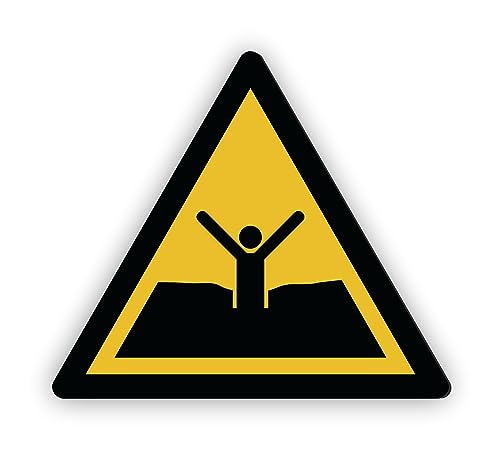 Warnzeichen (W061) Warnung vor Treibsand oder tiefem Schlamm - Dreieckiges Warnschild - Signalgelb (RAL 1003) nach DIN EN ISO 7010 von Fassbender-Druck Warnzeichen