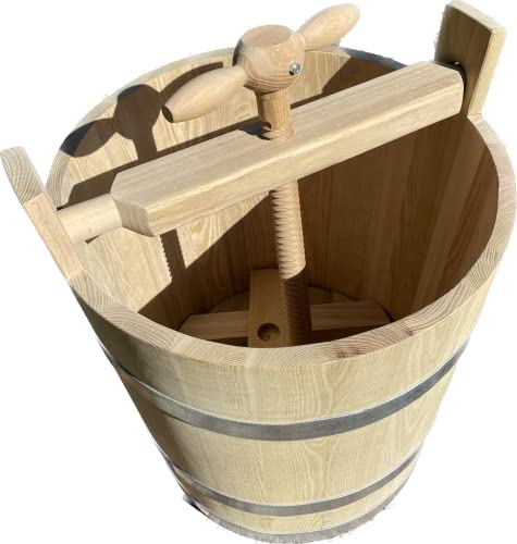 Fassl Baron Krautfass Holz Pökelfass Surfass 65 l Fleischfass Sauerkrautfass Farbe mit Spindel und zweitem Boden Fassl Baron Krautfass Holz Pökelfass Surfass 65 l Fleischfass Sauerkrautfass Farbe mit Spindel und zweitem Boden von Fassl Baron