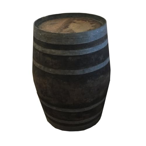 Fassl Baron gebrauchtes Weinfass rustikal patiniert Natur als Stehtisch, Fassbar oder Gartentisch. D/H=70/95cm- Dekofass 225 Liter aus Eiche Holzfass Fasstisch von Fassl Baron