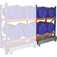 Fassregal mit Stahlblech-Auffangwannen – zum individuellen Anbau Erweitern Sie Ihr Fasslager mit diesem Fassregal inkl. Auffangwanne, Anbaufeld. Das Anbaufeld können Sie mit oder ohne verzinktem Gitterrost auswählen. Ebenso wie der Rost sind auch die Fassauflagen für 60- bzw. 200-Liter-Fässer wertig verzinkt. Eine Pulverbeschichtung schützt Ständerrahmen und Trägerprofile gegen mechanische Einflüsse wie kleine Karambolagen im täglichen Betrieb. 100 mm Unterfahrhöhe bieten zudem genügend Platz zum Anheben und Transportieren des Anbau-Fassregals. Mit unterschiedlich vielen Ebenen und für mehrere Fassgrößen erhältlich. Bestellen Sie das Fassregal inkl. Auffangwanne, Anbaufeld jetzt bei uns im Shop und erweitern Sie Ihr Fasslager mit diesem robusten Anbaufeld – ob mit oder ohne Gitterrost.Fassregal inkl. Auffangwanne, AF, 3 Ebenen, ohne Gitterrost, 6x 200 l liegend Fassregal inkl. Auffangwanne, AF, 3 Ebenen, ohne Gitterrost, 6x 200 l liegend Fassregal mit Stahlblech-Auffangwannen – zum individuellen Anbau Erweitern Sie Ihr Fasslager mit diesem Fassregal inkl. Auffangwanne, Anbaufeld. Das Anbaufeld können Sie mit oder ohne verzinktem Gitterrost auswählen. Ebenso wie der Rost sind auch die Fassauflagen für 60- bzw. 200-Liter-Fässer wertig verzinkt. Eine Pulverbeschichtung schützt Ständerrahmen und Trägerprofile gegen mechanische Einflüsse wie kleine Karambolagen im täglichen Betrieb. 100 mm Unterfahrhöhe bieten zudem genügend Platz zum Anheben und Transportieren des Anbau-Fassregals. Mit unterschiedlich vielen Ebenen und für mehrere Fassgrößen erhältlich. Bestellen Sie das Fassregal inkl. Auffangwanne, Anbaufeld jetzt bei uns im Shop und erweitern Sie Ihr Fasslager mit diesem robusten Anbaufeld – ob mit oder ohne Gitterrost.Fassregal inkl. Auffangwanne, AF, 3 Ebenen, ohne Gitterrost, 6x 200 l liegend Fassregal inkl. Auffangwanne, AF, 3 Ebenen, ohne Gitterrost, 6x 200 l liegend von Fassregal mit Stahlblech-Auffangwannen – zum individuellen Anbau Erweitern Sie Ihr Fasslager mit diesem Fassregal inkl. Auffangwanne, Anbaufeld. Das Anbaufeld können Sie mit oder ohne verzinktem Gitterrost auswählen. Ebenso wie der Rost sind auch die Fa