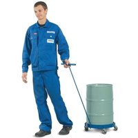Fassroller mit Zugstange, für 1x 60-Liter-Stahlfass, TK 100 kg von Denios