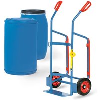 fetra® Fasstransporter, Tragkraft 250 kg, Vollgummi-Bereifung von fetra®