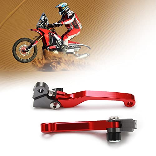 Fast Pro Motorrad Bremshebel Kupplungshebel links nach rechts für Cr125r/250R 2004-2007 Crf250r 2004-2006 Crf450r 2004-2006 Crf250 X 2004-2017 CRF 450 x 2006 05-20. 17. Rot von Fast Pro