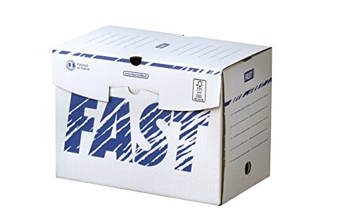 Fast Manuelle Schallplatten Box Set 25 Stück Dos 20cm weiß/blau von Fast