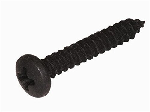 100 Stück Blechschrauben 2,9 x6,5 mm schwarz verzinkt mit Linsenkopf DIN 7981 C-H von FastBolt