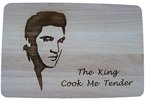 Elvis Presley Geschenkidee Holz Schneidebrett Käsebrett Tischset von FastCraft