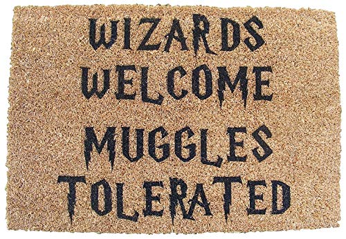 FastCraft Harry Potter Wizards Welcome Muggles Tolerated Welcome Fußmatte von FastCraft