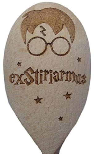 FastCraft Wizard inspirierter Zauberer Exstiramus Holz-Backlöffel, Geschenk von FastCraft