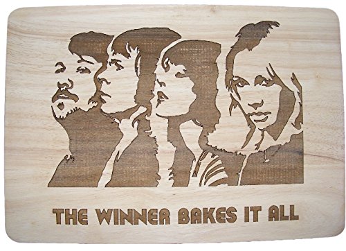 Hochwertiges Küchenbrett ABBA inspirie für die Küche 30x20x1.5 cm von FastCraft