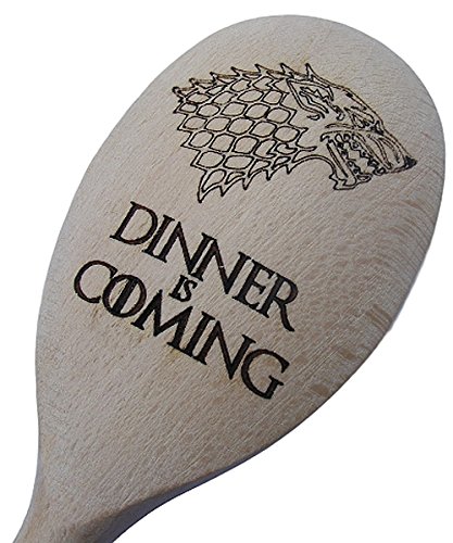 Holzlöffel von FastCraft, von Game of Thrones inspiriert, zum Kochen, als Geschenk, Küchenutensil, mit Lasergravur von FastCraft