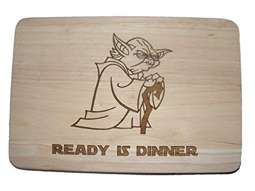 Ready Is Dinner bereit ist Abendessen Geschenkidee Got Holz Schneidebrett Käsebrett Tischset Cook Gravur Holz Neuheit Holz Küche Kochen Backen Geschenk von FastCraft