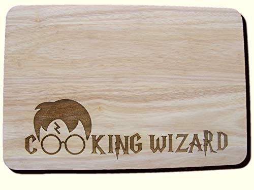 Wizard inspiriertes Geschenk, Schneidebrett, Käsebrett, Platzset, Geschenk (Premium-Hartholz, 24 x 17 x 1,5 cm) von FastCraft