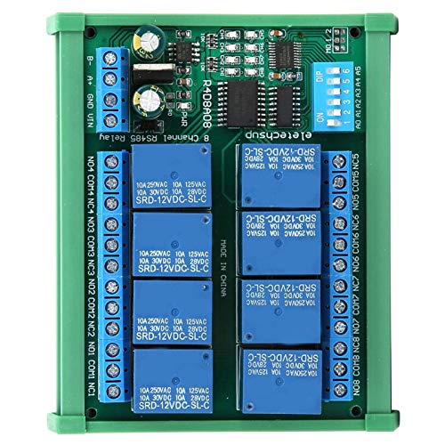 Elektrische Versorgung, Relais, mit Arbeitsmodi 8-Kanal RS485 für Modbus Poll für Modbus RTU-Protokoll(R4D8A08-R with DIN rail box) von FastUU