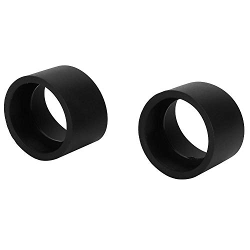Schwarze Gummi-Okularabdeckung, Okularschutz, ein Paar 36 mm Innendurchmesser zum Schutz der Augen für 32-36 mm Stereomikroskop-Okular-Augenmuscheln(KP-H1 bevel) von FastUU