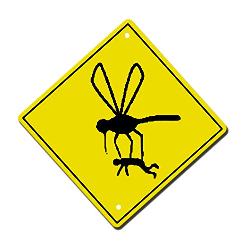 Fastasticdeals Humor Mosquito Tragetasche Man Metall Aluminium Neuheit Schild 30,5 x 30,5 cm von Fastasticdeals