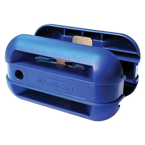 FastCap Q.Trim Pneumatischer Quad-Trimmer mit 30-Grad-Klinge, Karbonstahl, Blau von Fastcap