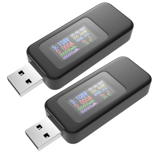 Fastsaw 2 PCS USB Tester Spannungsmesser Tester Strom USB Batterie Checker USB C Spannung Strom Voltmeter Amp Volt Ammeter USB Mobile Tester USB Kabel Ladegerät Detektor Fastsaw 2 PCS USB Tester Spannungsmesser Tester Strom USB Batterie Checker USB C Spannung Strom Voltmeter Amp Volt Ammeter USB Mobile Tester USB Kabel Ladegerät Detektor von Fastsaw