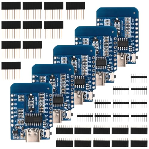 Fastsaw 5 Stück for for ESP8266 Entwicklungsboard NodeMcu-Modul for for ESP8266 CH340G mit Typ-C-Schnittstelle,3,3 V 500 mA 4 MByte WiFi Internet LUA-Modulplatine Fastsaw 5 Stück for for ESP8266 Entwicklungsboard NodeMcu-Modul for for ESP8266 CH340G mit Typ-C-Schnittstelle,3,3 V 500 mA 4 MByte WiFi Internet LUA-Modulplatine von Fastsaw