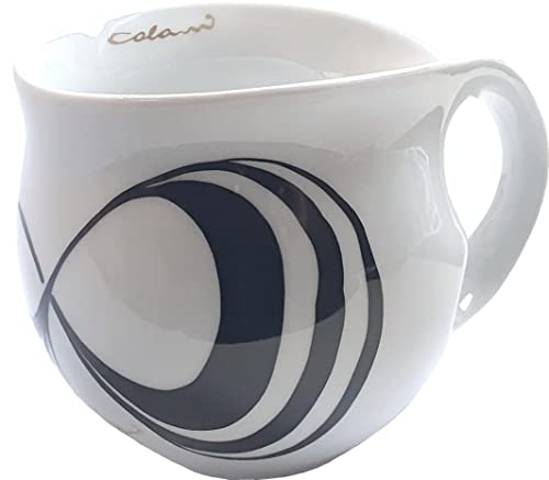 Jumbotasse Colani Kaffeetasse XXL Tasse Jumbobecher Porzellan Colani Capriole 600ml (Schwarz) von Faszination-Wohnen