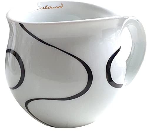 Jumbotasse Colani Kaffeetasse XXL große Tasse Jumbobecher Porzellan Colani Loop (Schwarz) von Faszination-Wohnen