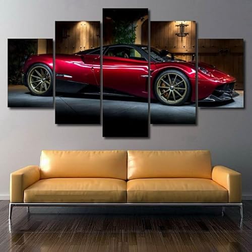 FatAco 5 Teile Pagan Huayra Malerei Tuch Plakat Wanddekoration, Wandkunst Druckset (Rahmenlos) von FatAco