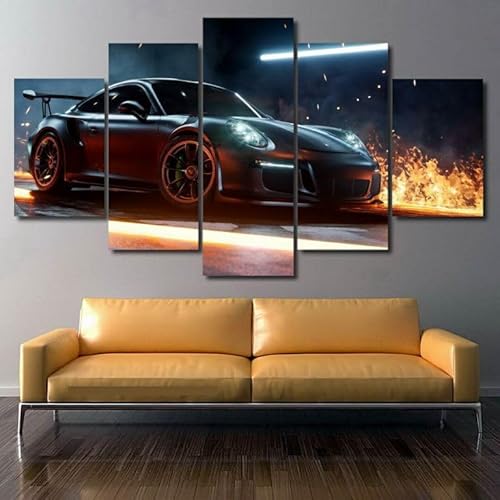 FatAco 5 Teile Porsch 911 Die Bilder sind auf Echtholzrahmen montiert. Kunstvoll gedruckte Wandbilder FatAco 5 Teile Porsch 911 Die Bilder sind auf Echtholzrahmen montiert. Kunstvoll gedruckte Wandbilder von FatAco