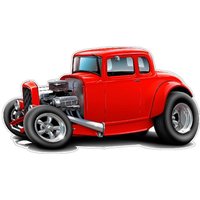 1932 Ford Hiboy Hotrod Vinyl Aufkleber Oldtimer-Wandkunst von FatCatWallGraphics