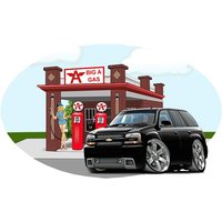 2008 Chevytrailblazer Aufkleber Abnehmbares Suchbares Suv Auto Wandbild von FatCatWallGraphics